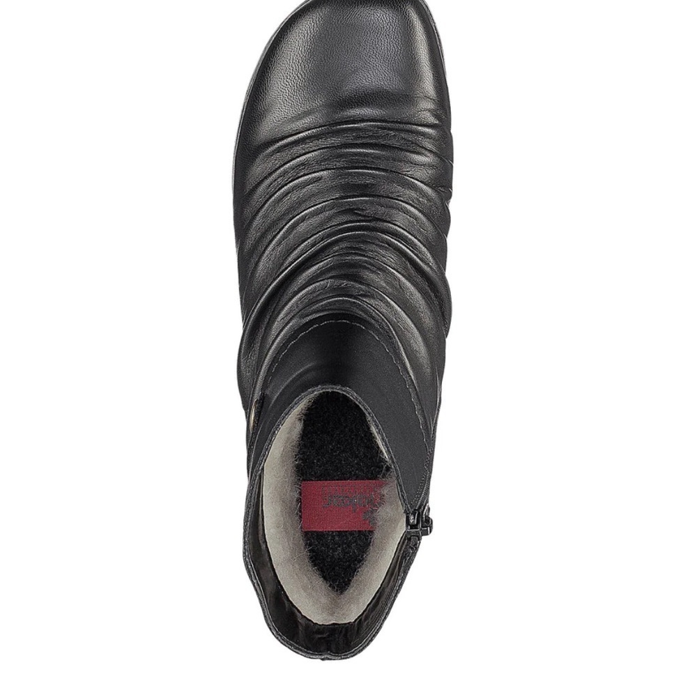 Rieker Black Leather Waterproof Winter Boot- Soft Lambswool lined!-Sz7.5 ๐โโ - Picture 11 of 16